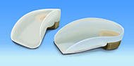 UCBL orthotics for flat
                                    feet, flexible flat foot, molded heel cup, ankle movements